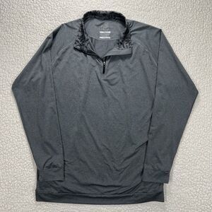 Swannies Golf Pullover Men’s XL Gray Athletic‎ Quarter Zip Stretch Athliesure